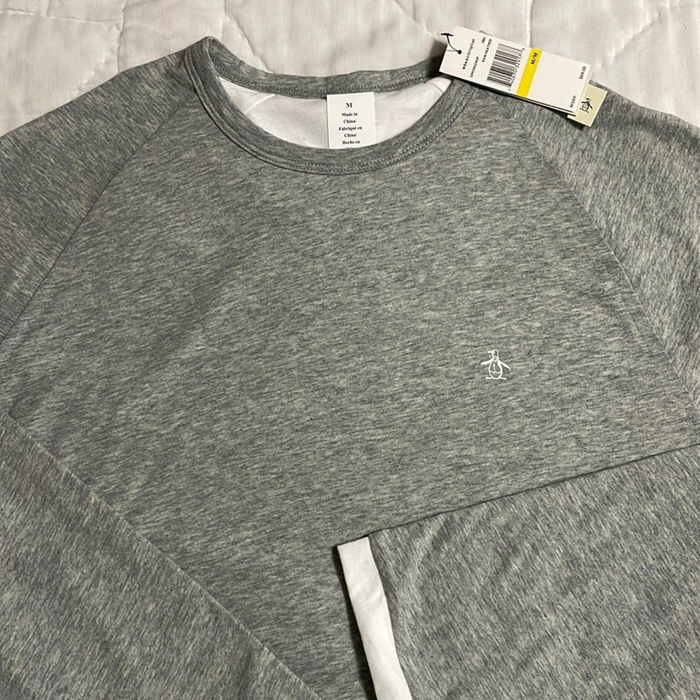 Reversible Penguin brand long sleeve men’s size medium t-shirt -NWT